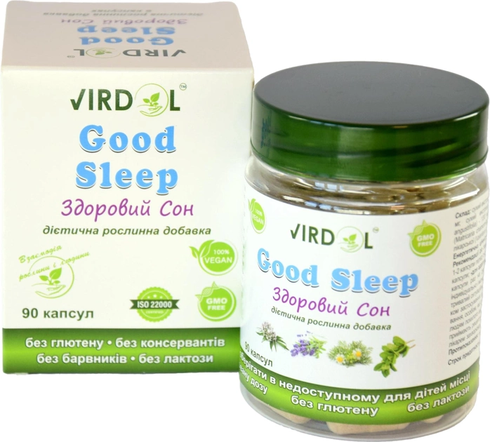Лікувально-профілактична рослинна добавка Virdol Здоровий Cон Good Sleep (4820277820059) - зображення 1