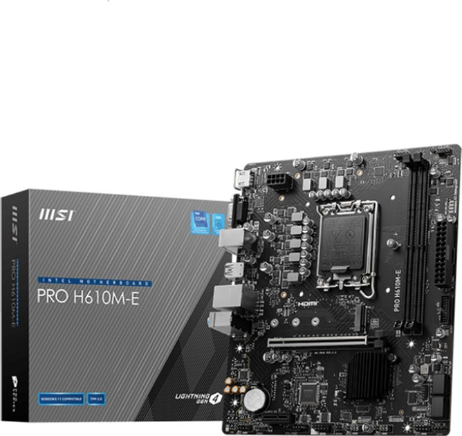 Материнська плата MSI PRO H610M-E (s1700, Intel H610, PCI-Ex16) - зображення 5