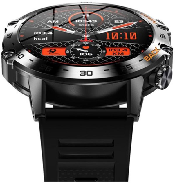 Мужские часы Uwatch Melanda Smart Delta K52 Black Rubber, 2 ремешка - изображение 2