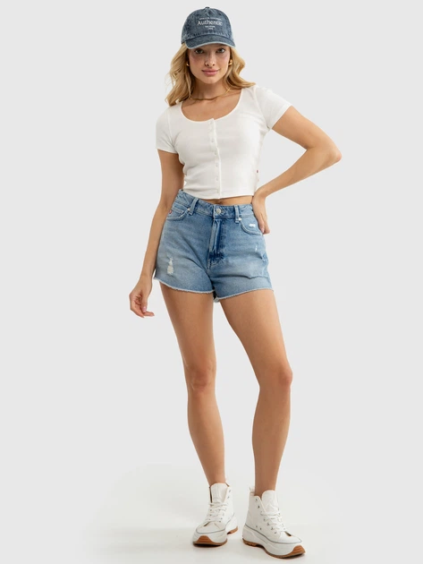 Топ жіночий Big Star Arseniola L Білий (5900714719807) - зображення 5