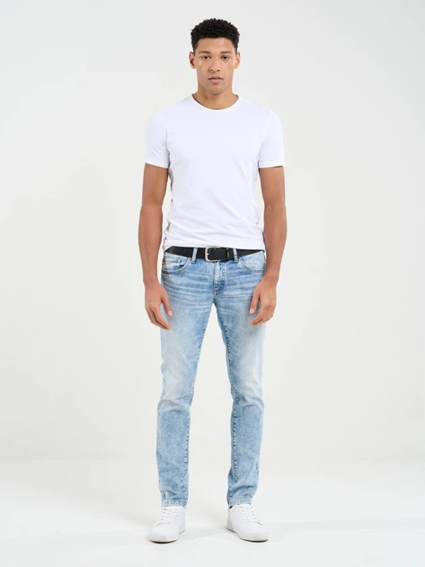 Jeansy slim fit męskie Big Star Jeffray W30L32 Niebieskie (5900714704056) - obraz 4