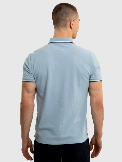 Поло довге чоловіче Big Star Cardi S Блакитне (5900714699659) - зображення 2