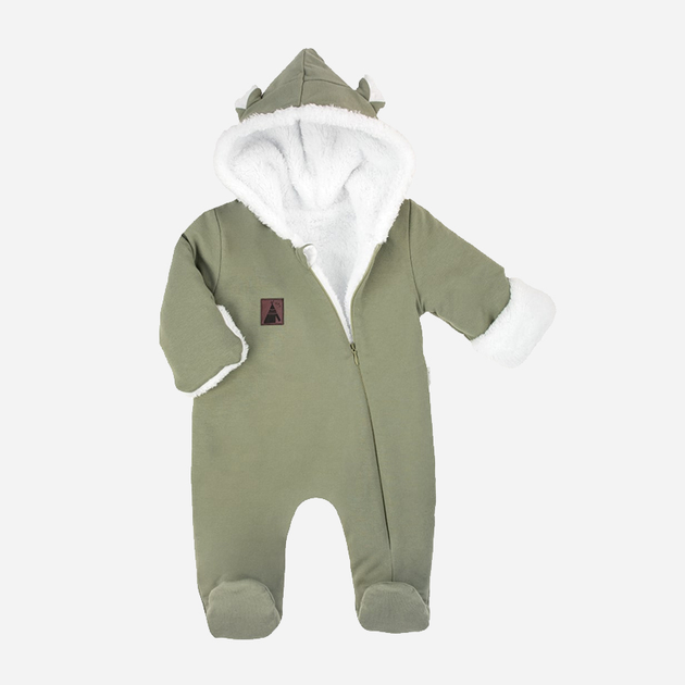 Pajacyk dla niemowląt Nicol 206270 68 cm Zielony/Biały (5905601019015) - obraz 1