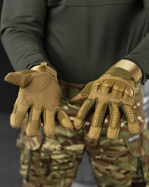 Тактические перчатки штурмовые военные полнопалые ол XXL - изображение 1