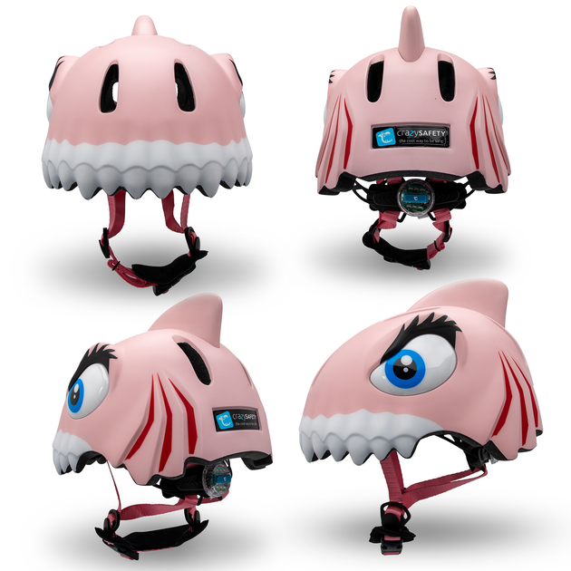Шолом Crazy Safety Pink Shark New - Фото 2 Шолом Crazy Safety Pink Shark New - зображення 2