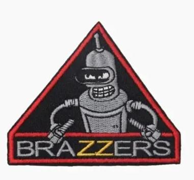 Шеврон патч " Brazzers " на липучці велкро - зображення 1