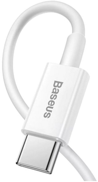 Kabel Baseus Superior USB Type-C - Lightning PD 0.25 m White (CATLYS-02) - obraz 2
