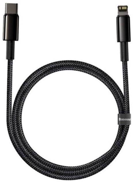 Кабель Baseus Glimmer USB Type C - Lightning 1 м Black (CADH000001) - зображення 2