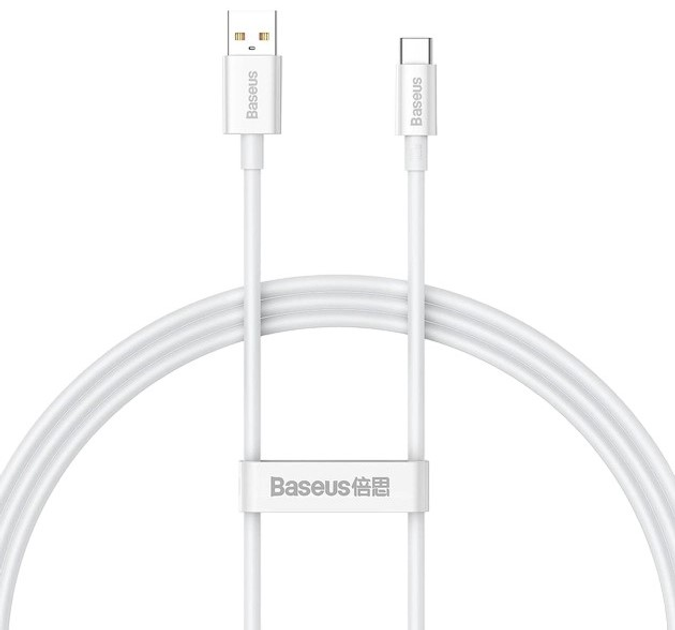 Кабель Baseus Superior USB Type-A - USB Type-C 1 м White (P10320102214-01) - зображення 1