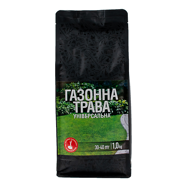 Газонная трава универсальная Green Seeds пакет 1кг - Фото 1 Газонная трава универсальная Green Seeds пакет 1кг - изображение 1
