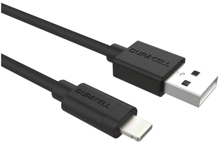 Кабель Duracell USB Type A - Lightning 1 м Black (USB5012A) - зображення 1