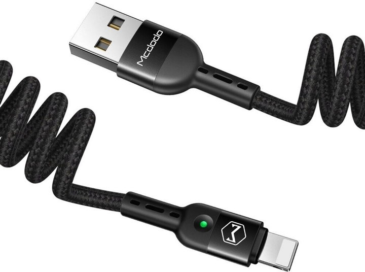 Kabel Mcdodo USB Type-A - Apple Lightning 1.8 m Black (CA-6410) - obraz 1