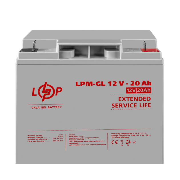 Аккумулятор гелевий LPM-GL 12V-20 Ah для Mercedes - зображення 2