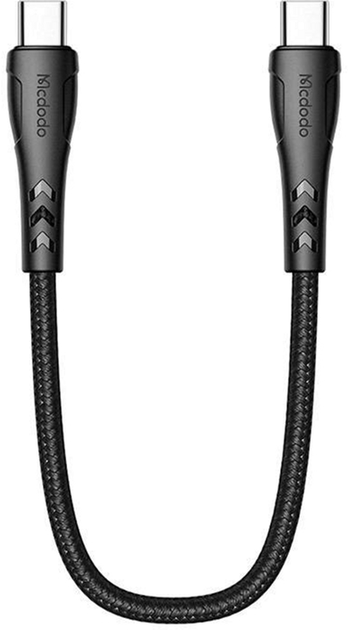Kabel Mcdodo USB Type-C - USB Type-C 0.2 m Black (CA-7640) - obraz 1