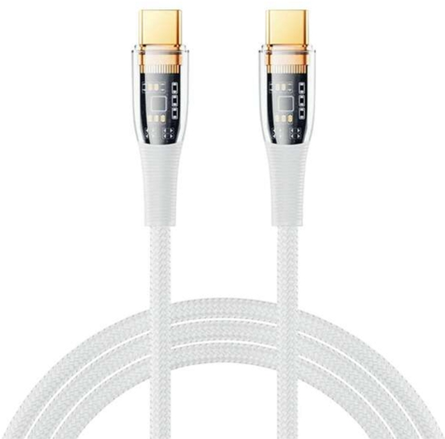 Kabel Remax Explore USB Type-C - USB Type-C 1.2 m White (RC-C062 White) - obraz 1