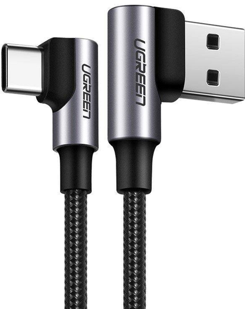 Кабель Ugreen USB Type-A - USB Type-C 0.5 м Black (6957303802586) - зображення 1
