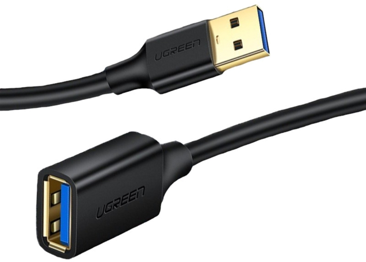 Kabel Ugreen USB Type-A - USB Type-A 0.5 m Black (6957303831258) - obraz 1
