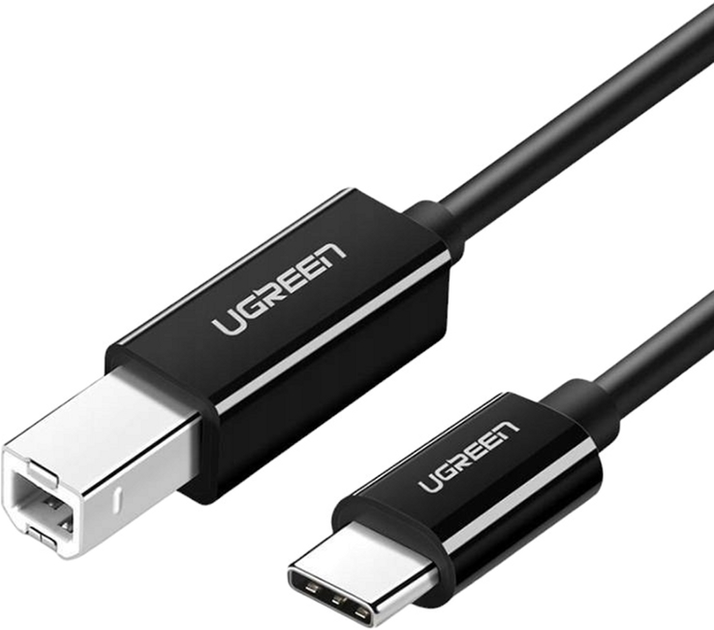 Kabel Ugreen USB Type-C - USB Type-B 1 m Black (6957303888115) - obraz 1