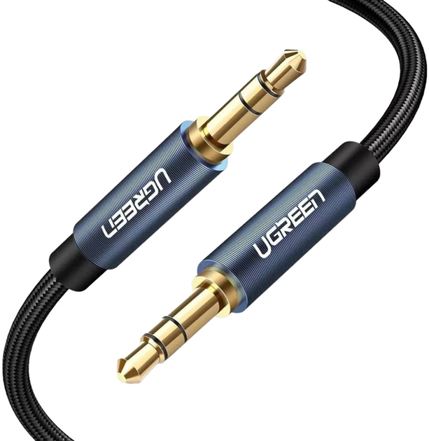 Kabel Ugreen mini-jack 3.5 mm - mini-jack 3.5 mm 5 m Black (6957303816897) - obraz 1