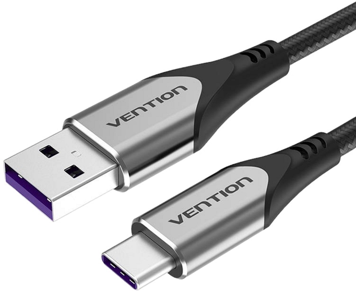 Кабель Vention USB Type-C - USB Type-A 1 м Grey (6922794747142) - зображення 1