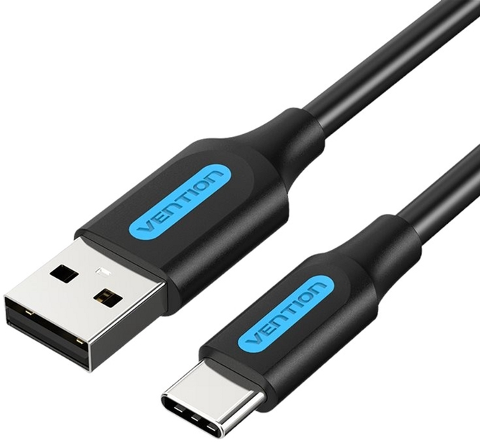 Кабель Vention USB Type-A - USB Type-C 1.5 м Black (6922794749375) - зображення 1