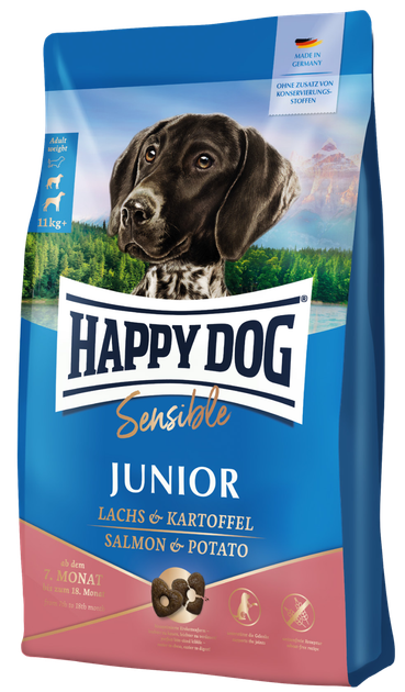 Сухой корм Happy Dog Sensible Junior Lachs & Kartoffel Сухой корм для ...