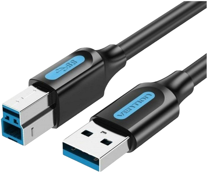 Кабель Vention USB Type-A - USB Type-B 5 м Black (6922794748590) - зображення 1
