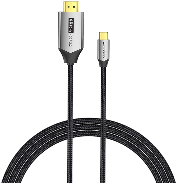 Kabel Vention USB Type-C - HDMI 1 m Black (6922794765146) - obraz 1