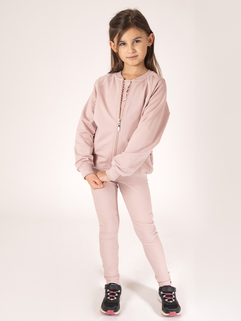 Dziecięca bluza dresowa dla dziewczynki Nicol 203275 122 cm Beżowa (5905601026747) - obraz 3