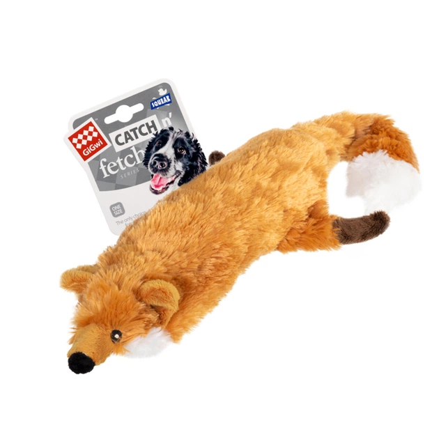 Іграшка для собак GiGwi Catch&fetch Лисиця з великою пискавкою - Фото 2 Іграшка для собак GiGwi Catch&fetch Лисиця з великою пискавкою - зображення 2