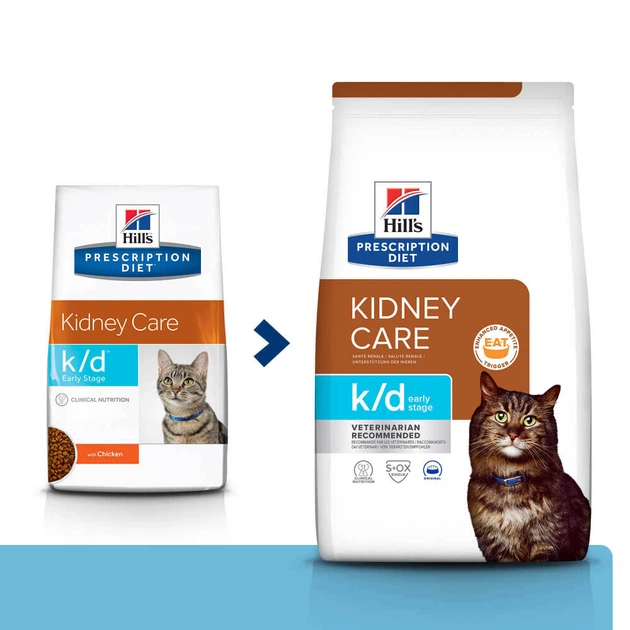 Лікувальний корм Hill's PD Feline K/D Early Stage Сухий корм для котів для підтримання функції нирок на ранній стадії захворювання 1,5 кг (605994) - зображення 3