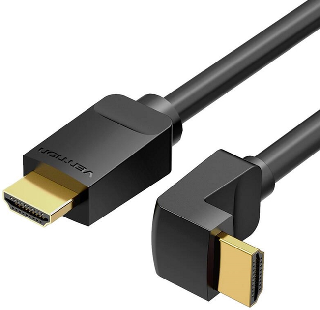 Кабель кутовий Vention HDMI - HDMI 2 м Black (6922794745391) - зображення 2