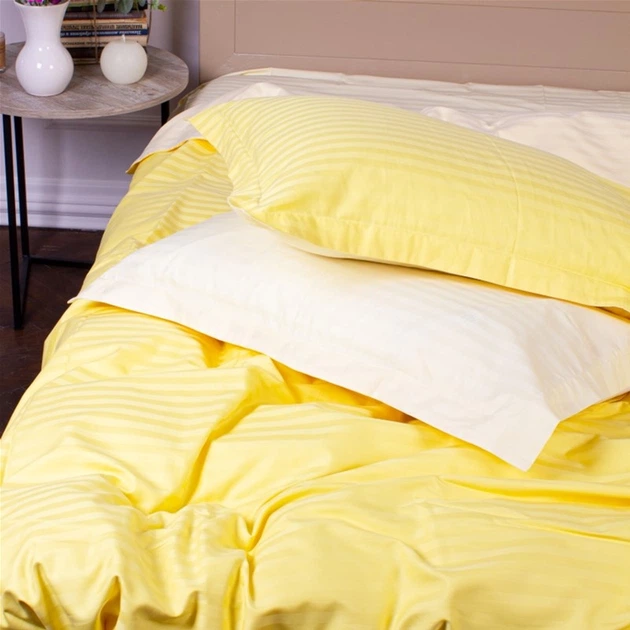 Комплект постільної білизни MirSon Satin Stripe 30-0003 + 30-0002 Bathild 220х240 King Size (2200005256282) - зображення 6