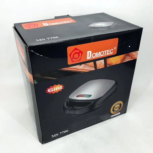 Мультипекар 6в1 зі знімними формами Domotec MS-7706, сендвічниця 4в1, домашній гриль для шаурми - зображення 14