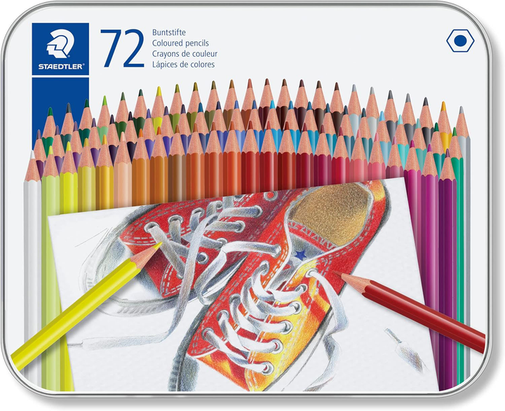 Набір кольорових олівців Staedtler Hexagonal 72 шт (4007817048313) - зображення 1