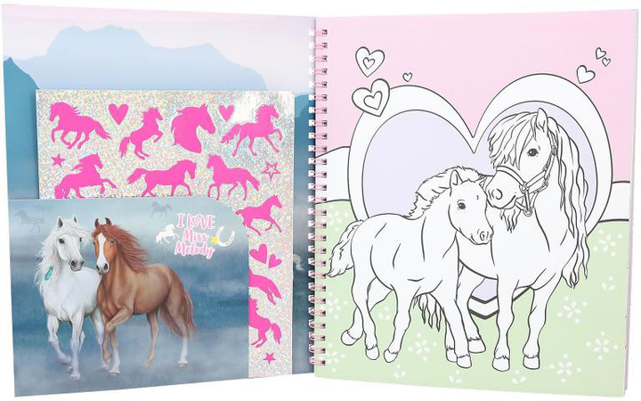 Książka-kolorowanka Depesche Miss Melody Colouring Book With Reversible Sequins (4010070666934) - obraz 3