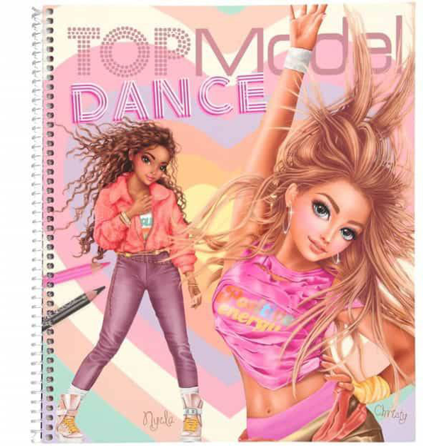 Книжка-розмальовка Depesche TOPModel Dance з наклейками (4010070636814) - зображення 1