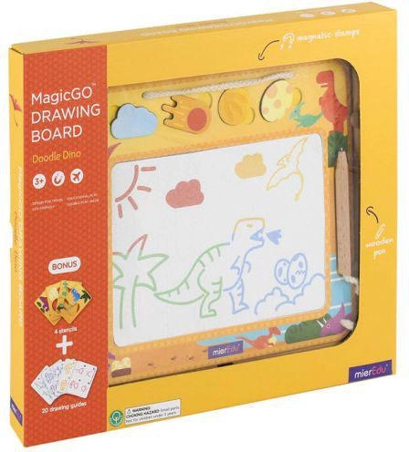 Магнітна дошка MierEdu Magic Go Drawing Doodle Dino (9352801000460) - зображення 1