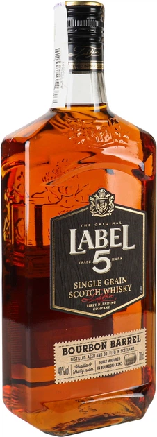 Віскі Label 5 Single Grain Scotch Whisky Bourbon Barrel 0.7 л 40% (3147699119044) - зображення 2