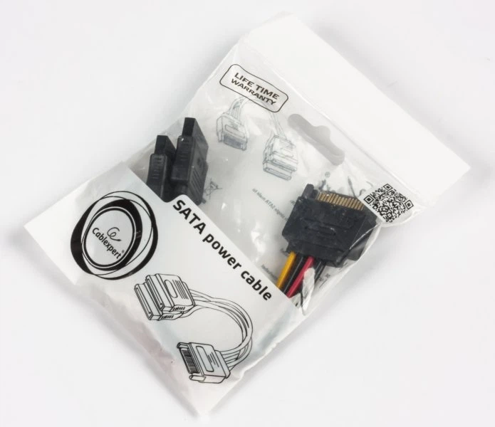 Кабель Cablexpert CC-SATAM2F-01, кабель живлення SATA подвійний , 0.15м. - Фото 2 Кабель Cablexpert CC-SATAM2F-01, кабель живлення SATA подвійний , 0.15м. - изображение 2