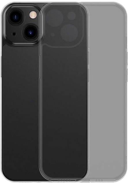 Панель + скло Baseus Frosted Glass Case для Apple iPhone 13 Black (ARWS000901) - зображення 1