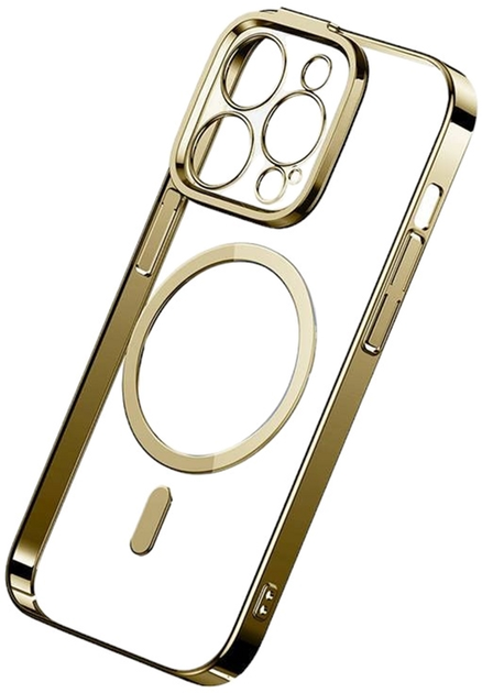 Панель + скло Baseus Glitter Magnetic with Cleaning Kit для Apple iPhone 14 Pro Gold (ARMC011015) - зображення 2