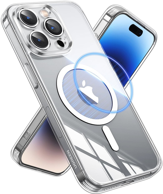 Etui Ugreen LP728 MagSafe do Apple iPhone 15 Pro Max Transparent (6941876223992) - obraz 2