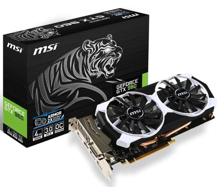 Відеокарта MSI GTX 960 4Gb OC (GTX 960 4GD5T OC) (GTX 960 Gaming 4G OC) (GDDR5, 192 bit, PCI-E 3.0 x16) Б/в - изображение 2