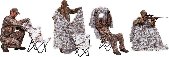 Засидка Ameristep Predator Hunter 3D Chair&Cover system AP Snow - зображення 2