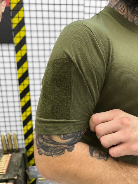 Тактическая футболка лакоста олива хлопок рг M - изображение 2
