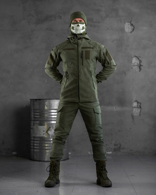 Тактический костюм софтшел mystical oliva 0 XXL - изображение 1