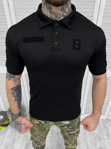 Тактическая футболка polo black XS - изображение 2
