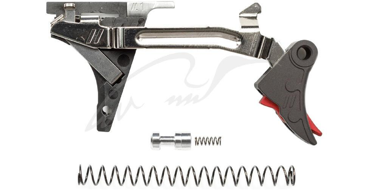 Ударно-спусковий механізм ZEV PRO Curved Faceдля Glock 1-4 Gen. Чорний/червоний - зображення 1