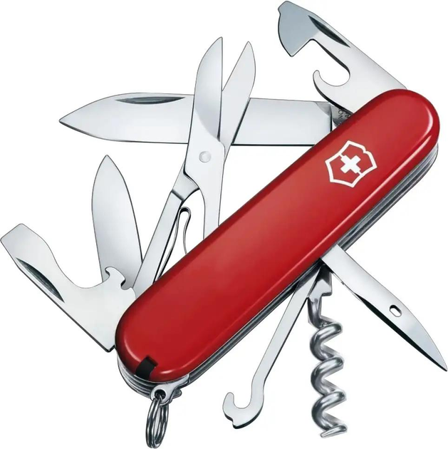 Нож Victorinox Climber Ukraine 1.3703.1.3 Красный-Черный - изображение 1